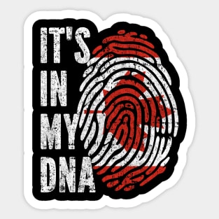 IT'S IN MY DNA Canada Flag Men Women Kids Sticker